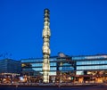 Evening view of Sergels Torg and Kulturhuset building in central Stockholm Sweden Royalty Free Stock Photo