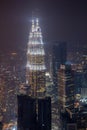 Evening view of a skyline of Kuala Lumpur, Malays