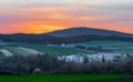 Evening View of the small town