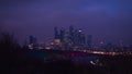 Evening view from Sparrow Hills (Vorobyovy Gory) Observation Deck Royalty Free Stock Photo