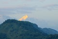 Evening view, Sunset at Annapurna mountain range from Pokhara, Nepal Royalty Free Stock Photo