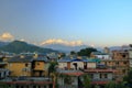 Evening view, Sunset at Annapurna mountain range from Pokhara, Nepal Royalty Free Stock Photo