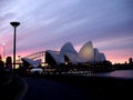 Evening view of Sydney Opera House, Australia Royalty Free Stock Photo