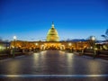 Evening view of the United States Capitol Royalty Free Stock Photo