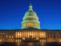 Evening view of the United States Capitol Royalty Free Stock Photo