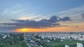An evening view of the urban landscape of Bangalore city Royalty Free Stock Photo