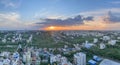 An evening view of the urban landscape of Bangalore city in India Royalty Free Stock Photo