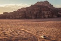 Evening in Wadi Rum Royalty Free Stock Photo
