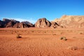 Evening in Wadi Rum, Jordan. Royalty Free Stock Photo
