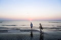 Evening walk at the beach