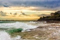 Evening Waves In Caloundra Royalty Free Stock Photo