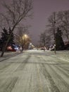 An Evening Winter Stroll Royalty Free Stock Photo