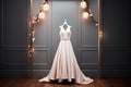 eveningwear section with spotlight on an elegant gown