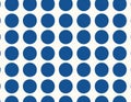Evenly spaced blue circles forming a checkered layout. Royalty Free Stock Photo