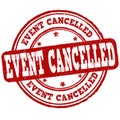 Event cancelled stamp