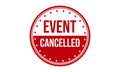 Event Cancelled Rubber Stamp Seal Vector Royalty Free Stock Photo