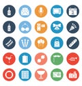 Event Celebration, Party Celebration Vector icons set in Trendy Colors that can be easily modified or edit Royalty Free Stock Photo