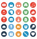 Event Celebration, Party Celebration Vector icons set in Trendy Colors that can be easily modified or edit Royalty Free Stock Photo