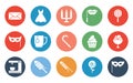 Event Celebration, Party Celebration Vector icons set in Trendy Colors that can be easily modified or edit Royalty Free Stock Photo