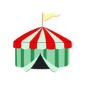 event circus tent cartoon vector illustration Royalty Free Stock Photo