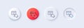 Event click line icon. Schedule planner sign. Line icons. Vector