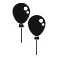 Event festivity balloons icon simple vector. Planner day