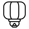 Event floating lantern icon, outline style Royalty Free Stock Photo