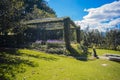 Event gallery decorated with beautiful flowers in grass field beautiful garden