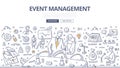 Event Management Doodle Concept