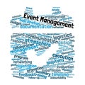 Event Management Word Cloud Royalty Free Stock Photo