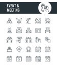 Event and Meeting Outline Icons