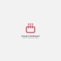 Daily and event planer logo, calender logo, people and event logo Royalty Free Stock Photo