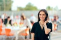 Event Planner PR Specialist Woman Organizing Outdoor Party