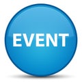 Event special cyan blue round button