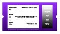 Event ticket Royalty Free Stock Photo