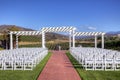 Event Venue with White Folding Chairs