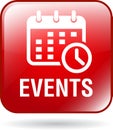 Events icon web button