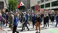 Protesters in downtown Seattle June 2020 Royalty Free Stock Photo