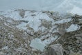 Everest base camp, EBC on Khumbu glacier Nepal Royalty Free Stock Photo