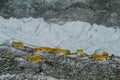 Everest Base Camp tents on Khumbu glacier EBC Nepal side Royalty Free Stock Photo