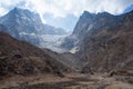 Everest base camp trekking path in Lobuche area, Nepal Royalty Free Stock Photo