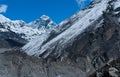 Everest or Chomolungma: highest peak in the world Royalty Free Stock Photo