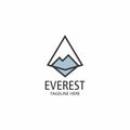 Everest Polygon logo vector eps 10 Royalty Free Stock Photo