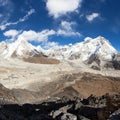 Everest Kala Patthar Nuptse Nepal Himalayas mountains Royalty Free Stock Photo