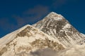 Everest mountain from Kalapatthar view point Royalty Free Stock Photo