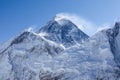 Everest Mountain Peak in the early morning.