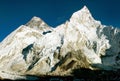 Everest and Nuptse Royalty Free Stock Photo