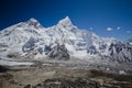 Everest,Nuptse and Lhotse viewed from Kala Pattar Royalty Free Stock Photo