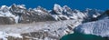 Everest Range Panorama Royalty Free Stock Photo