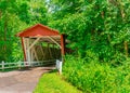 Everett Covered Bridge in the Cuyahoga Valley National Park in Ohio Royalty Free Stock Photo